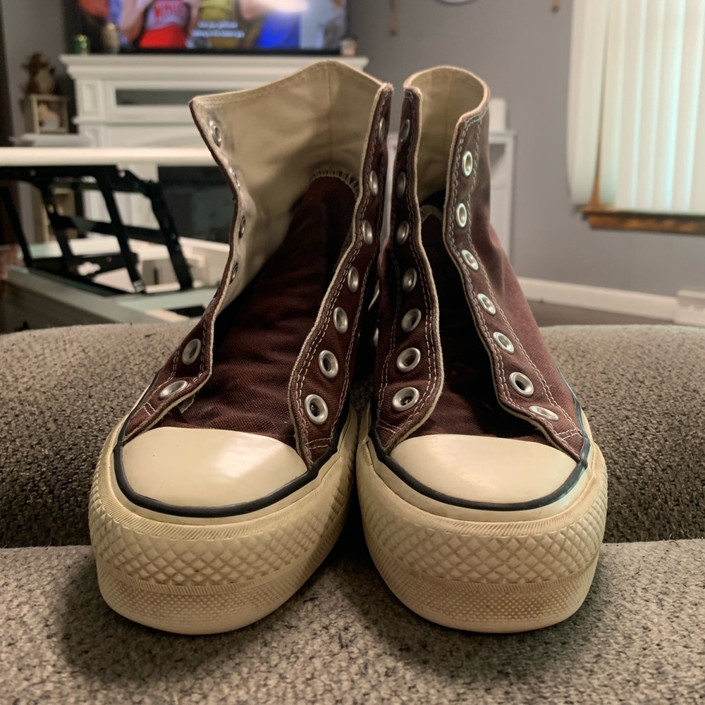 Earth Brown Platform Converse